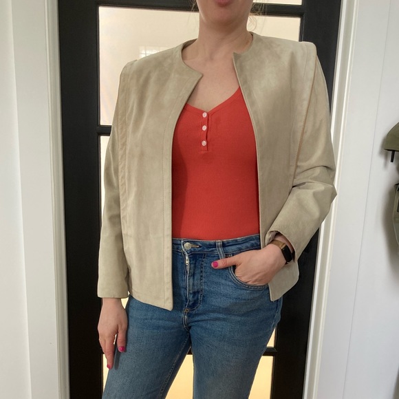 Vintage Leather Suede Jacket - Picture 4 of 12